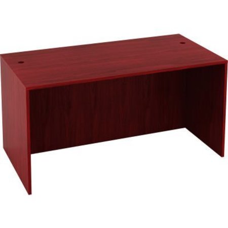 NORSTAR OFFICE PRODUCTS - KLANG MALAYSI Interion Desk Shell, 71inW x 36inD, Mahogany O-695933MH